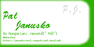 pal janusko business card